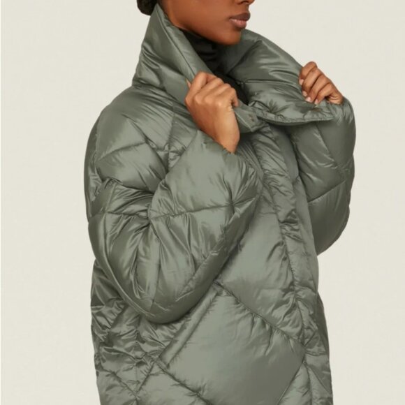 OOF Wear Quilted Duvet‑Style Coat – Green – IT44 / US 8 – NWOT - Picture 5 of 7